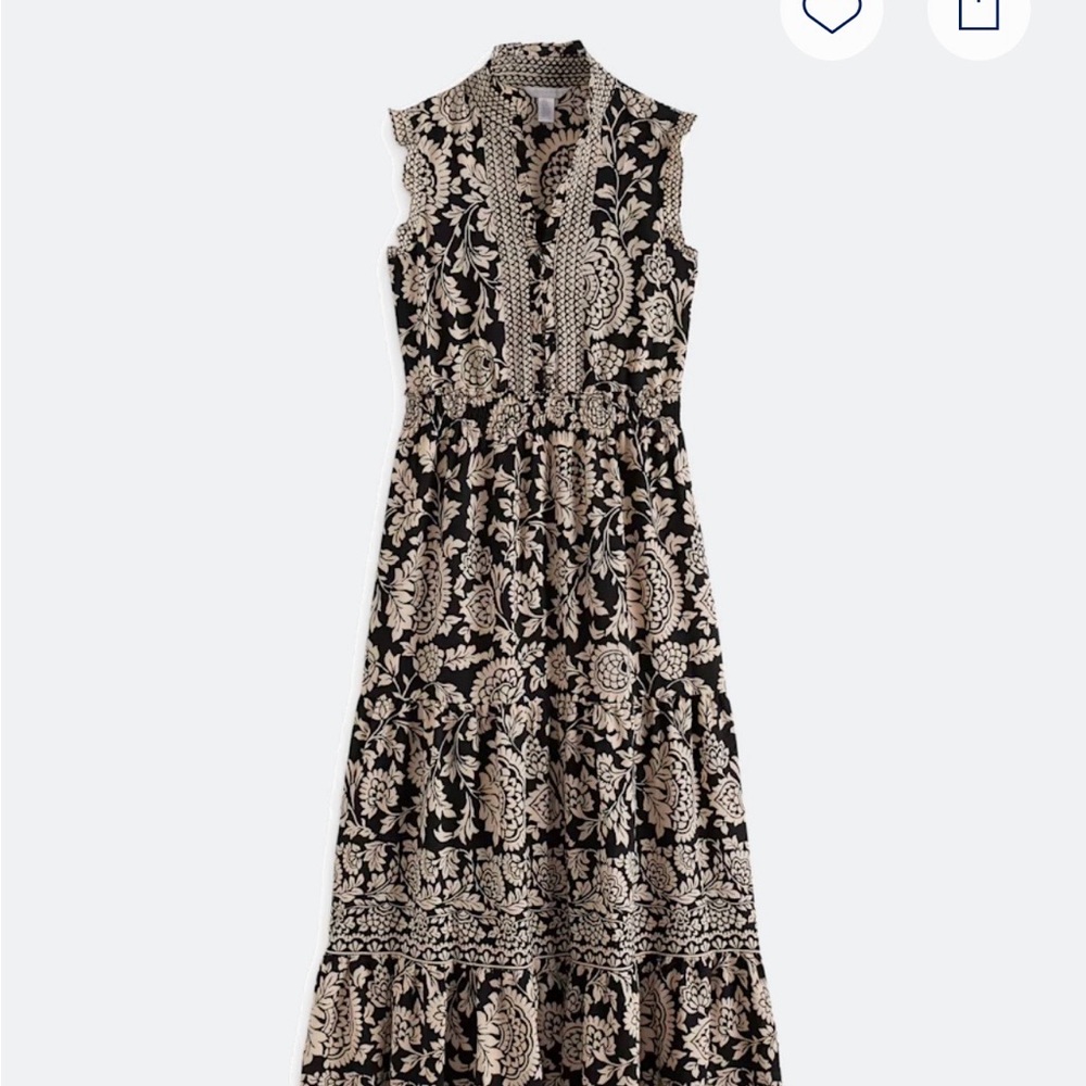 Maggy London Brooke Ruffle Neck Maxi Dress